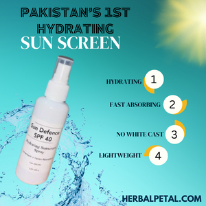 Sunscreen (Pakistan's first Hydrating Sunscreen Spray)