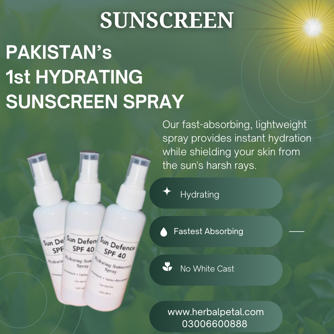 Sunscreen (Pakistan's first Hydrating Sunscreen Spray)